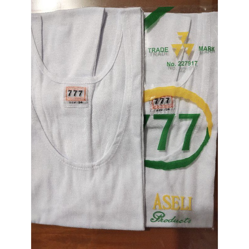 SINGLET  777 ASLI /  SINGLET PRIA DEWASA  GROSIR JANGAN SALAH TOKO / KUTANG 777 /   /  PT ASELI GARMENT INDONESIA 1 Pcs