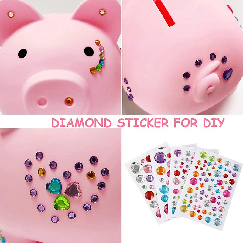 Large Piggy Bank, Unbreakable Plastic Money Bank, Coin Bank for Girls and Boys, Practical Gifts for Birthday(Pink)