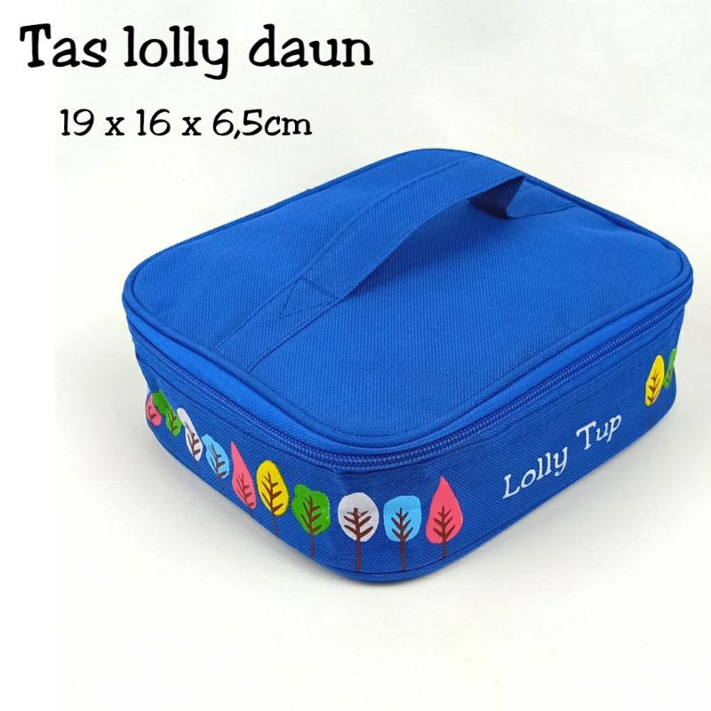 TAS LOLLY DAUN / TAS BEKAL MAKAN / LUNCH BAG / SOUVENIER ULANG TAHUN / TAS LOLLY /TAS CUSTUM NAMA