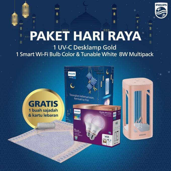 

Hampers Lebaran Stay Safe Hari Raya UVC Rosegold + Wifi Multipack 2CT