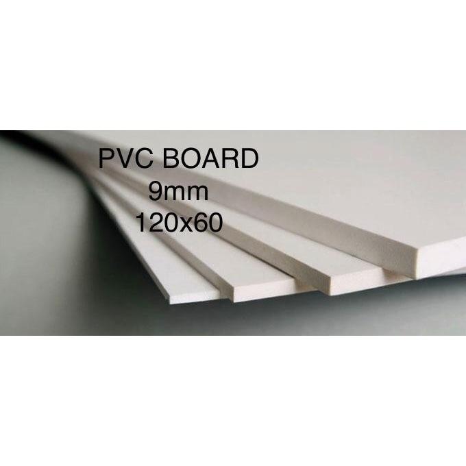 PVC Board/ PVC Foam Board 9mm Ukuran 120 cm x 60 cm, 60 cm x 120 cm