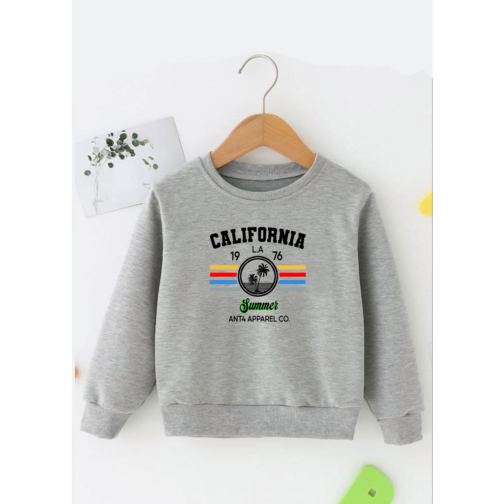 Sweater Anak Laki Laki Perempuan / Sweeter Usia 2 3 4 5 6 7 8 9 10 11 12 Tahun / Jaket Anak Cewek Cowok / Switer california Distro Bisa Cod / Suiter Anak Terbaru / hoodie Anak / Hodie Anak