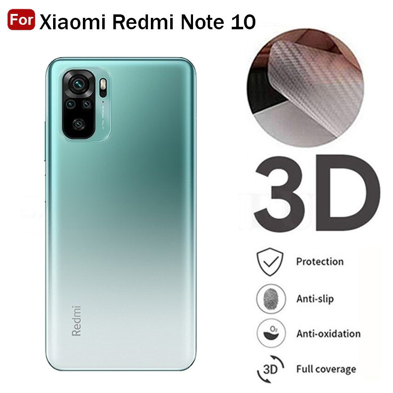 Garskin Skin Carbon Xiaomi Redmi Note 10 , Note 10s , Note 10 Pro Anti gores Belakang Anti Jamur