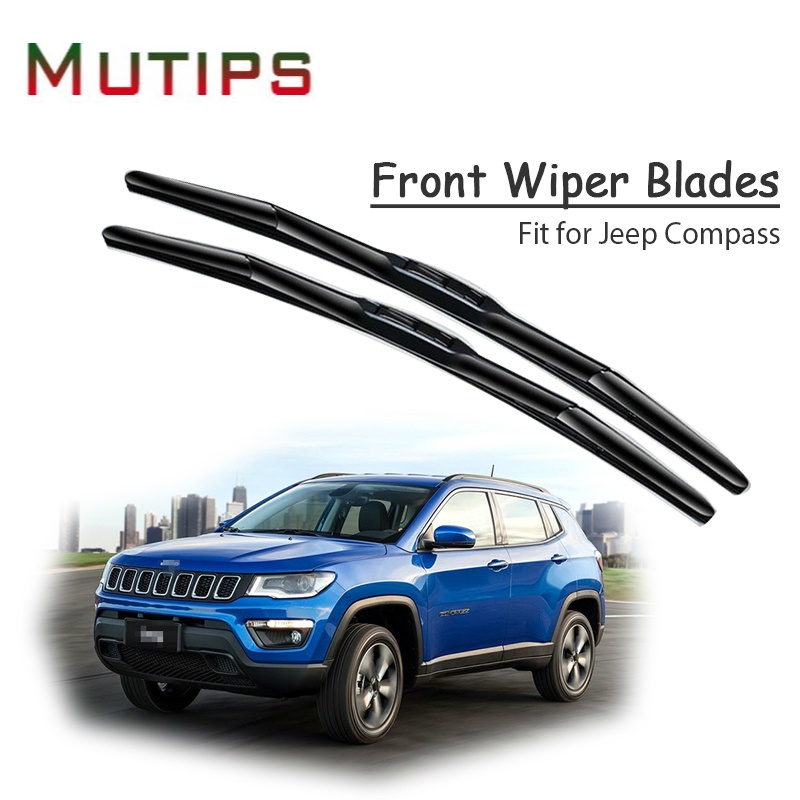 1 Set Karet Wiper Depan Mobil Untuk Jeep Compass MK49 2017 2016-2006