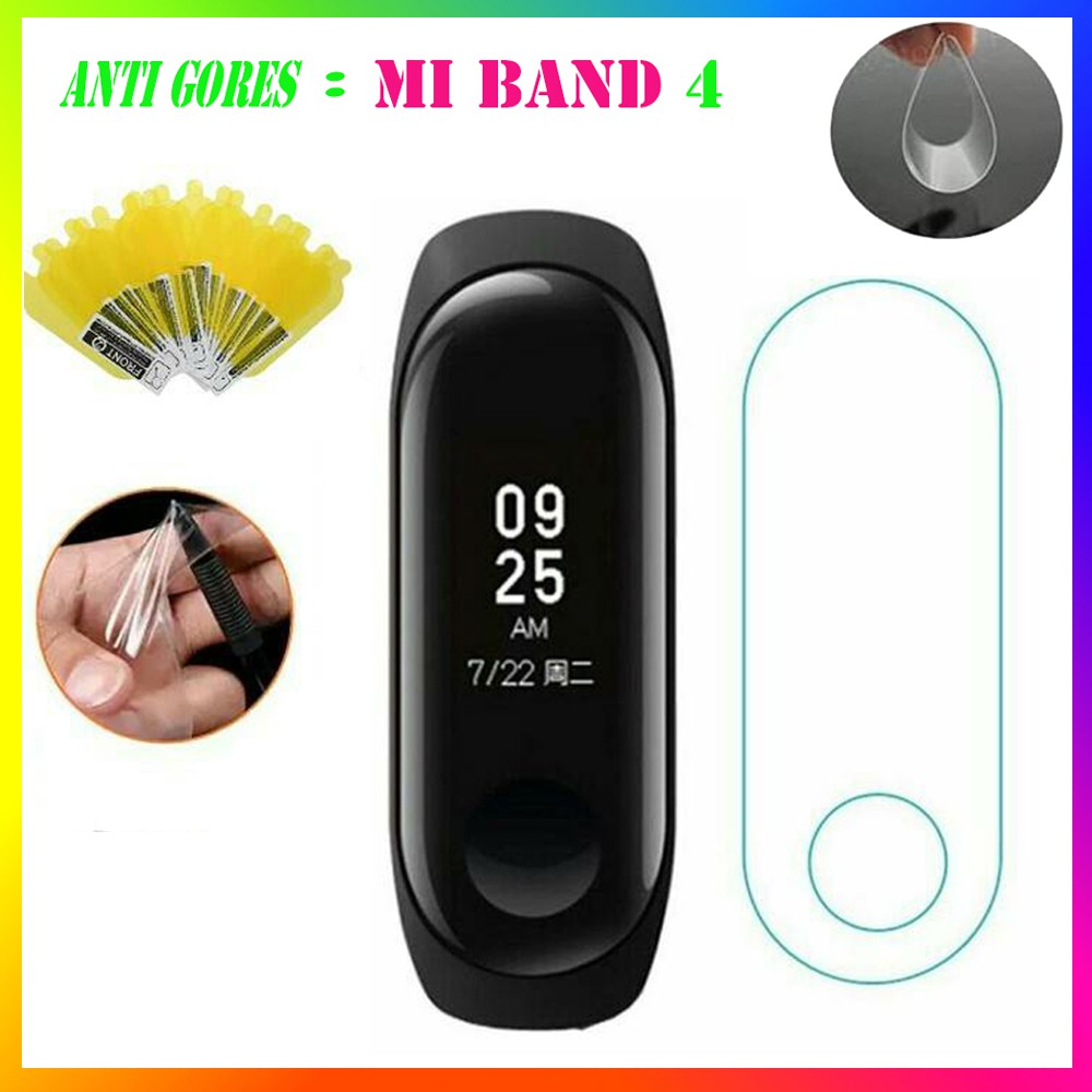 ANTI GORES XIAOMI MI BAND 3 &amp; 4 SMARTWATCH MI BAND 4 SCREEN GUARD PROTECTOR MIBAND4 PELINDUNG LAYAR