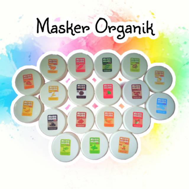 NEW!!! [50 GRAM] Masker Organik Alesha Alami tanpa pewarna