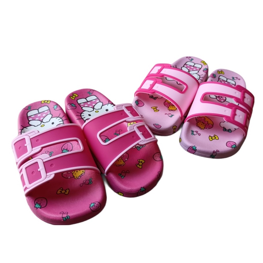 Sandal Slop Karakter 1076 Sandal Anak Perempuan Import Size 30-35 Usia 5-8 Tahun