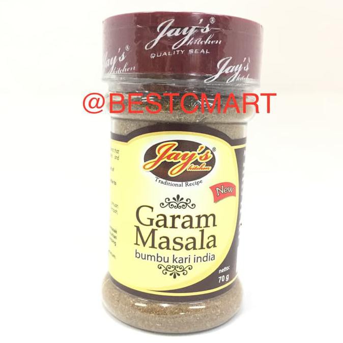

BERKUALITAS! JAY'S GARAM MASALA / BUBUK KARI INDIA 70GR