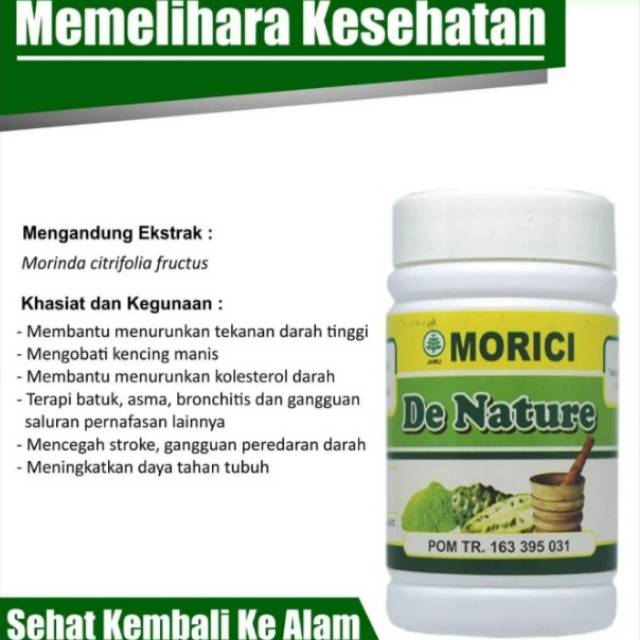 Morici De Nature obat stroke
