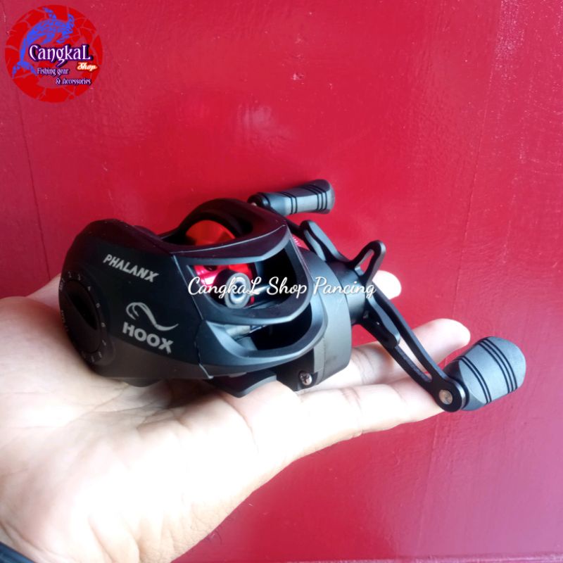 Reel BC HOOX PHALANX handle kiri Rasio 7.2 :1 maks drag 8kg