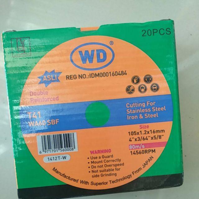 Batu Potong Wd 4inch Grinda Potong Cutting Whell Wd 4inch