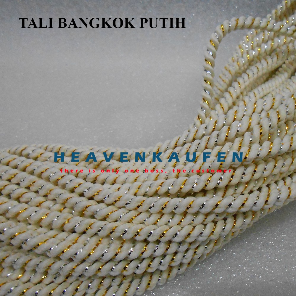 Tali Bangkok Putih Diameter 6 mm Meteran