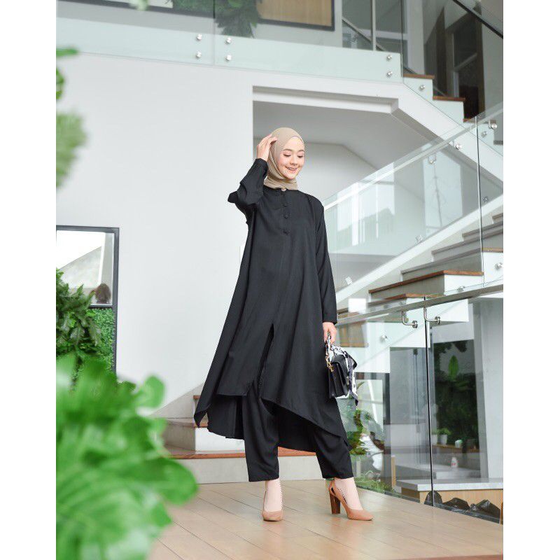 Baju Kekinian/pakaian wanita/LITHA SET 2IN1