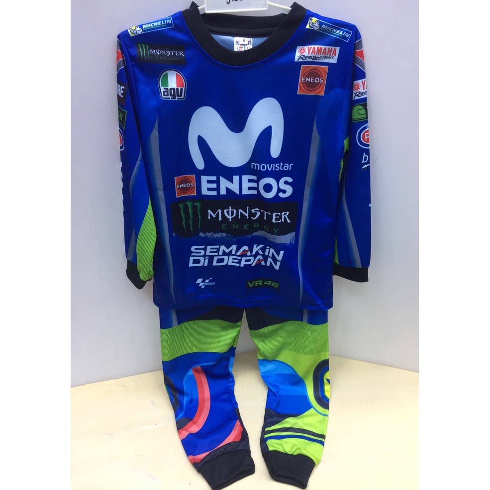 baju kaos setelan anak-setelan motogp yamaha panjang kids
