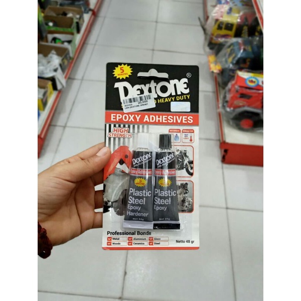 

lem dextone/lem hitam putih/lem 2 warna