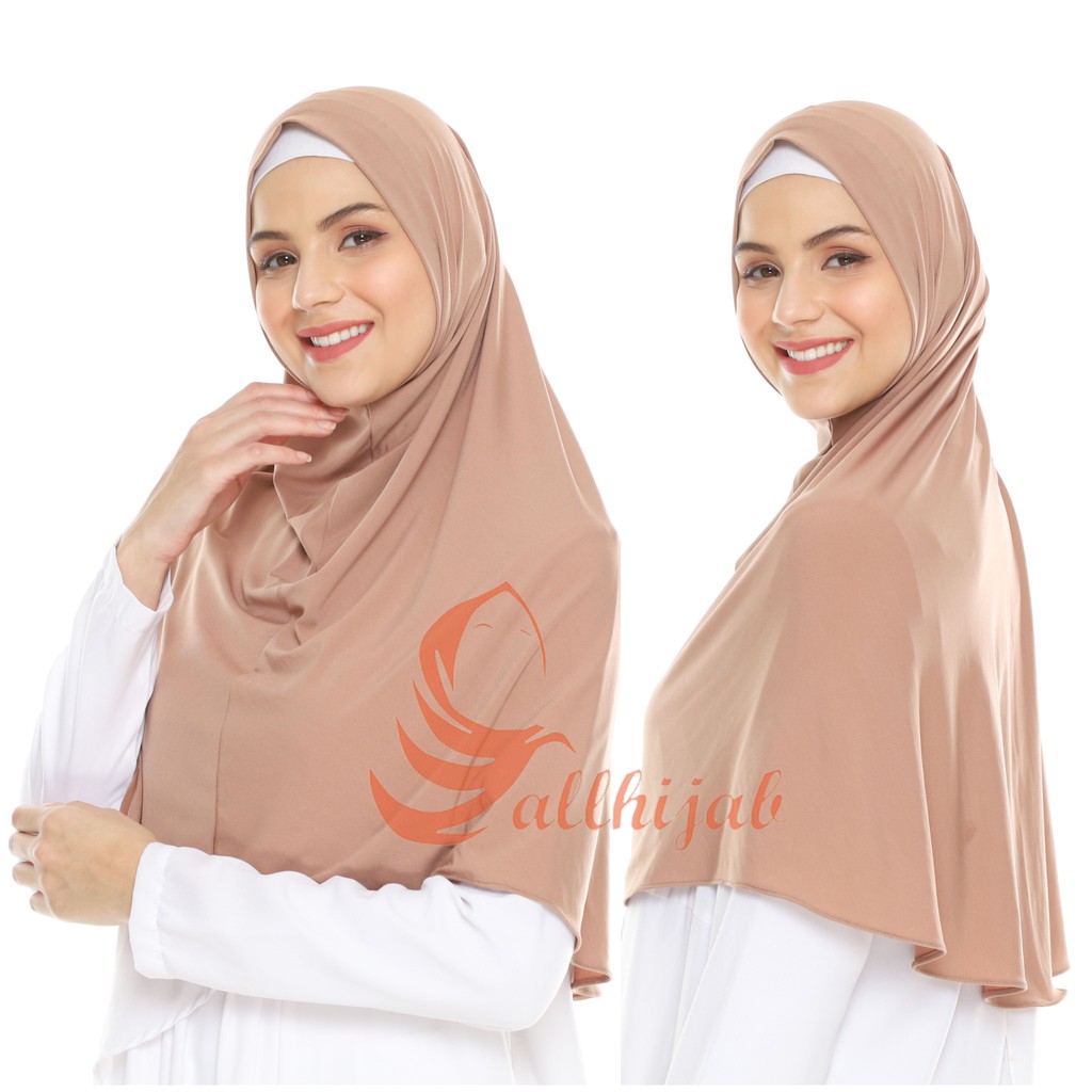 Khimar Daisy Instan Bergo Malay Jersey Premium