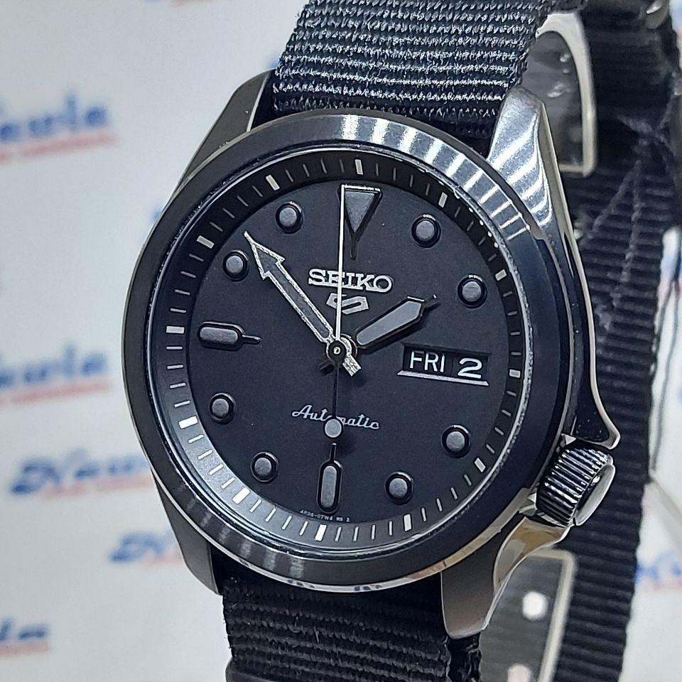 Seiko 5 Sports SRPE69K1 Automatic Full Black - Jam Tangan Pria SRPE69