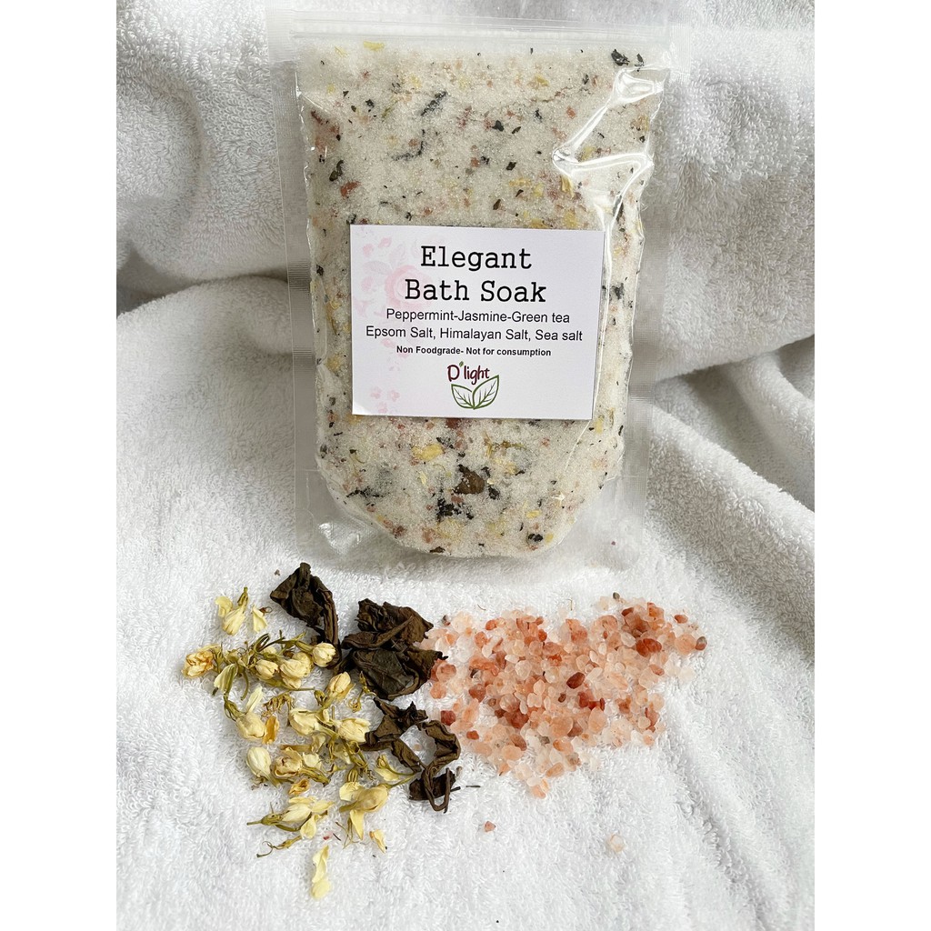 bath soak / garam mandi /garam spa / garam rendam kaki / bath salt epsom salt himalaya salt sea salt