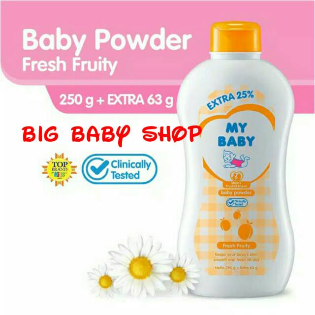 MY BABY Baby Powder Fresh Fruity/Bedak Bayi MY BABY Fresh Fruity 250 Gram/250 GR/250 G