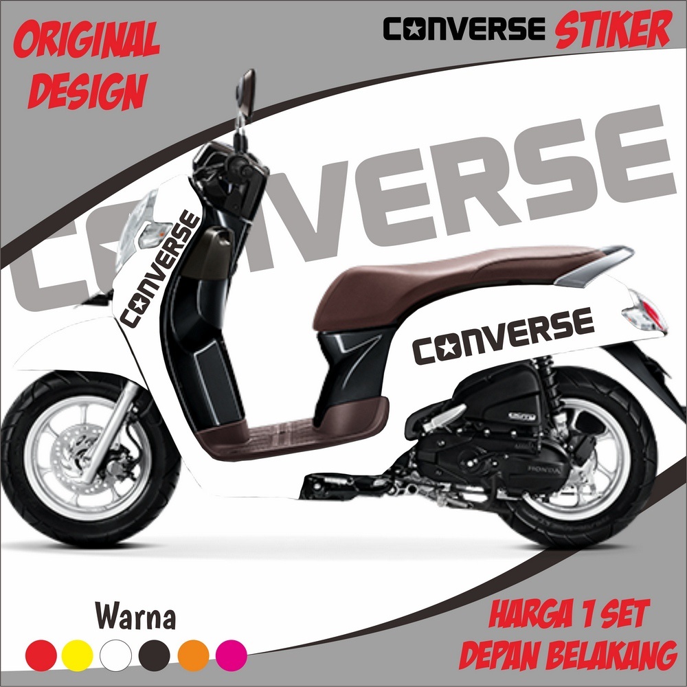 BISA CUSTOM NAMA /Sticker Scoopy CONVERSE Satu Set /all varian