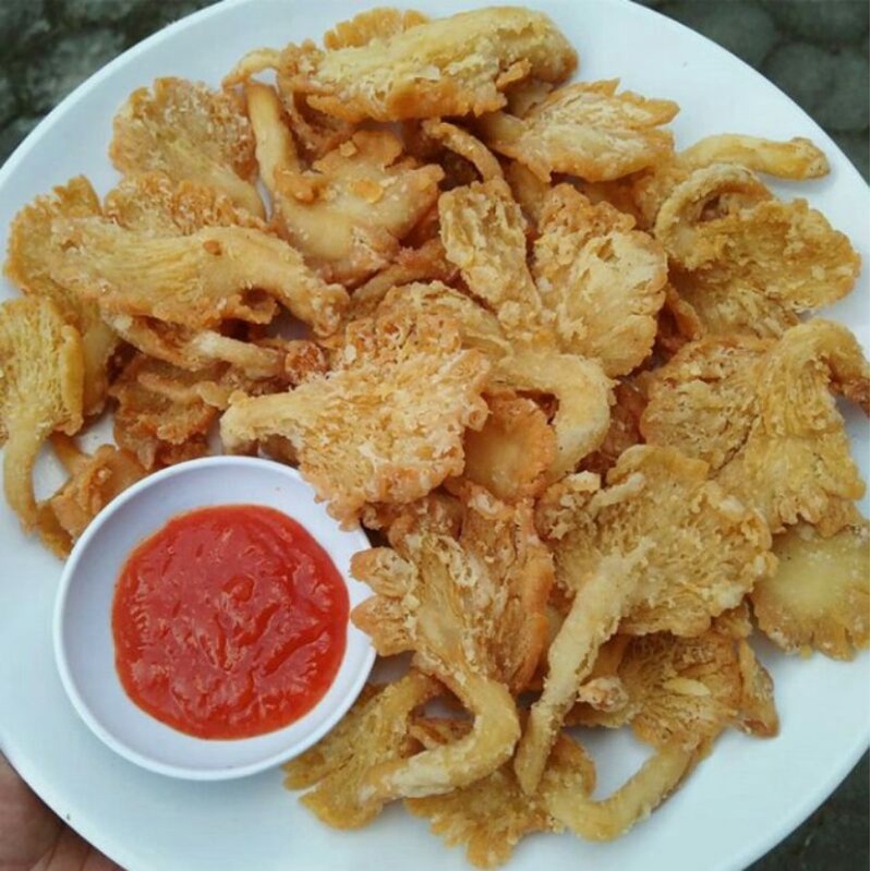 

Crispy jamur tiram Atau di sebut chicken jamur 250gram perkotak box