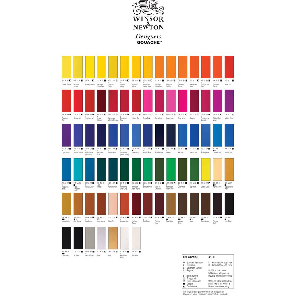 Winsor &amp; Newton Designers Gouache 14ml - Series 1 (1/2)