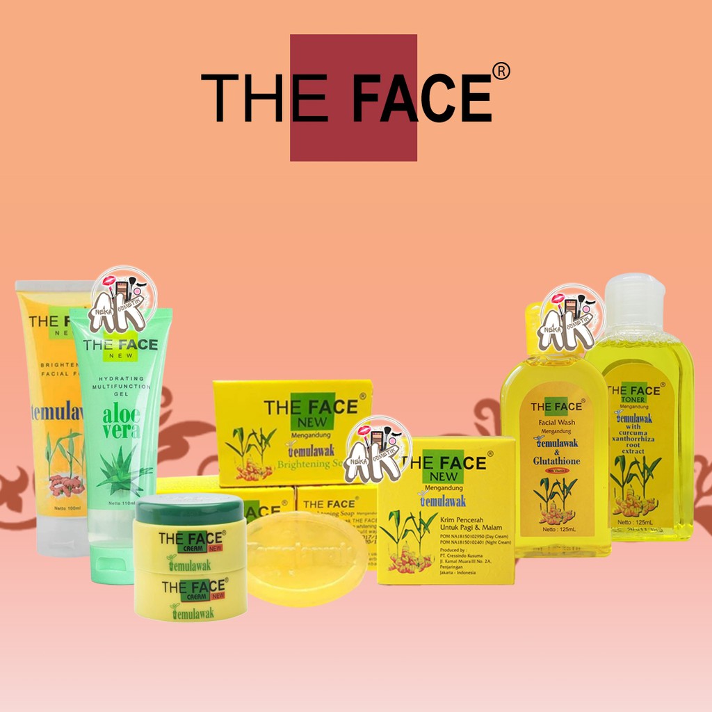 THE FACE TEMULAWAK SERIES (CREAM/SERUM/TONER/SABUN/ALOEVERA GEL/FACIAL TREATMENT)