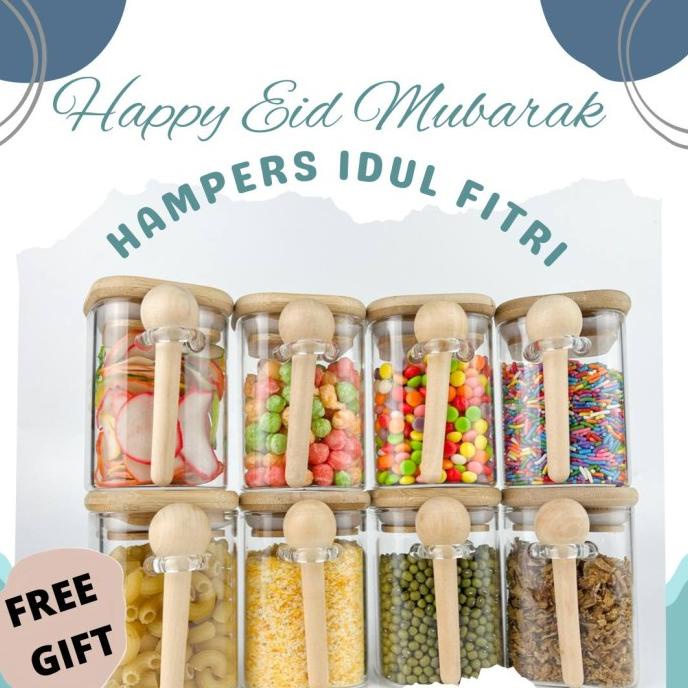 

Hampers Idul Fitri - Set E - 3Pcs Glass Storage Jar -Parsel Idul Fitri