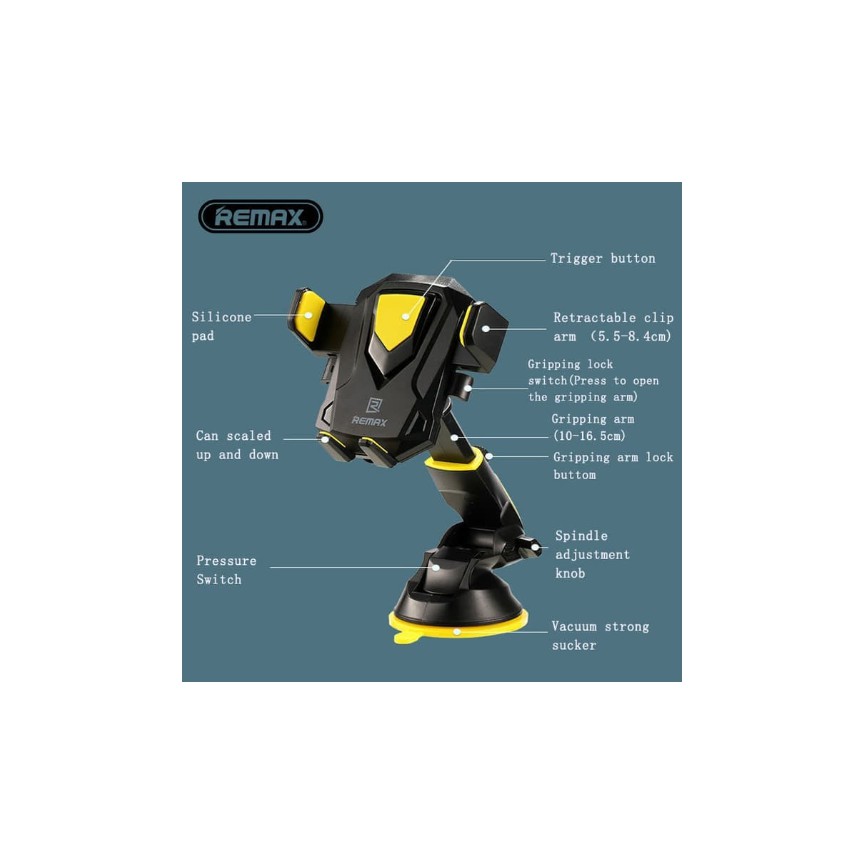 Remax RM C26 Car Phone Holder New Transformers Suction Cup