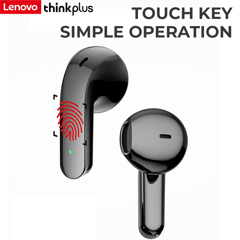 TWS Lenovo Thinkplus X16 Headset Bluetooth 5.2 Earphone Noise Cancelling Original Earbuds with Mic Wireless Earphones Dual Stereo Kompatibel untuk Android Gaming Music Headphones