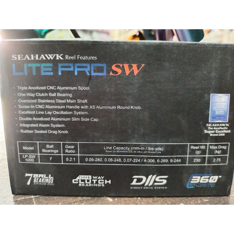 reel seahawk lite pro sw 1000