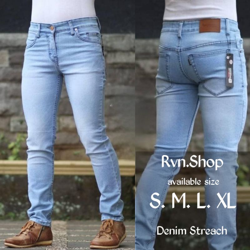 CELANA PANJANG PRIA JEANS SLIMFIT DENIM STRETCH ORIGINAL TERBARU