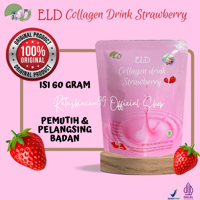 ELD COLLAGEN DRINK ORIGINAL PEMUTIH PELANGSING