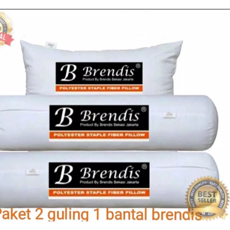 Brendis Paket 2 Guling 1 Bantal (3 pics) hotel berbintang 100% silikon super mewah