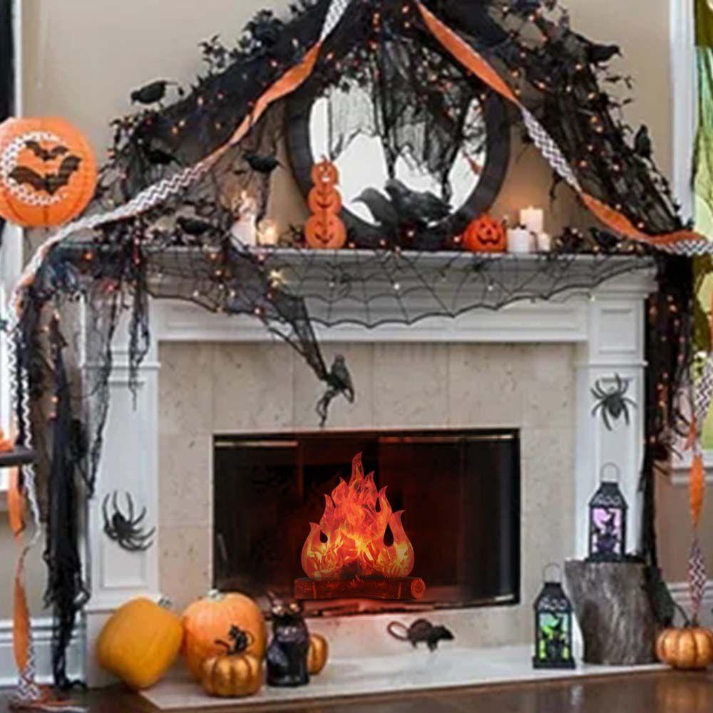 Quinton Halloween Dekorasi Festival 3D Party Decor Natal Camping Api Kardus Api Api