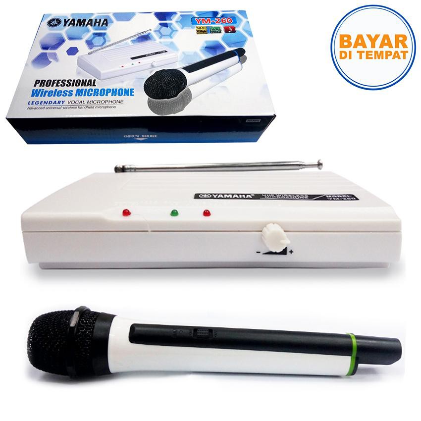 Yamaha YM-260 Profesional Microphone Single Wireless - Mic Suara Mantap