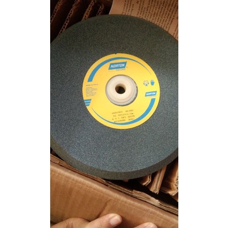 Batu gerinda asah band saw 8 inch Norton ll Batu gurinda asah 205 x 10 x 31.75 mm Grit A 80