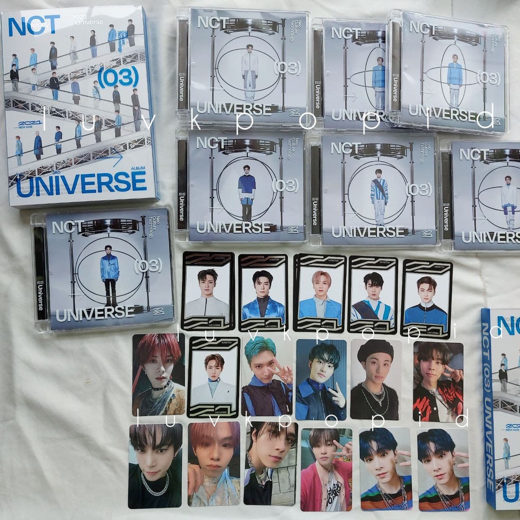 NCT 2021 UNIVERSE Album Jewel Case Unsealed Jaehyun Jaemin Jeno Mark Doyoung Taeyong Ten Xiaojun Hen