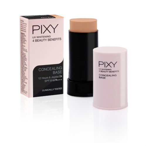 Pixy UV Whitening Concealing Base - 02 Sand Beige (4 Beauty Benefits)