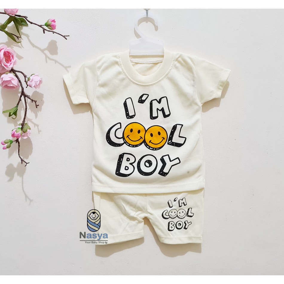 [J-008] Setelan Baju Bayi Pendek / Pakaian Laki-laki &amp; Perempuan Murah Newborn (0-6 bulan)