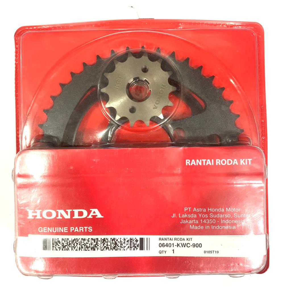 GEARSET RANTAI RODA SONIC 125 CS1 CS-1 125 06401-KWC-900 ASLI HONDA