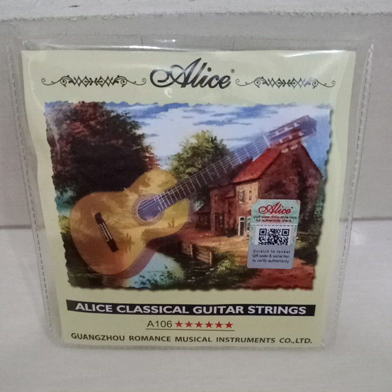 senar gitar Alice classic , nilon Alice 1 set