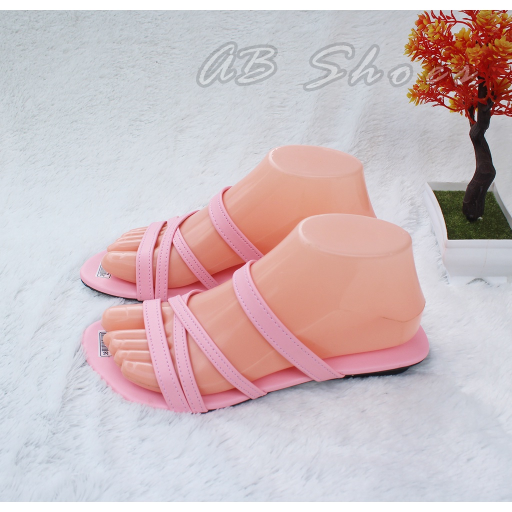 Sandal Teplek Wanita Terbaru Sandal Flat Wanita Termurah Sandal Wanita Silang