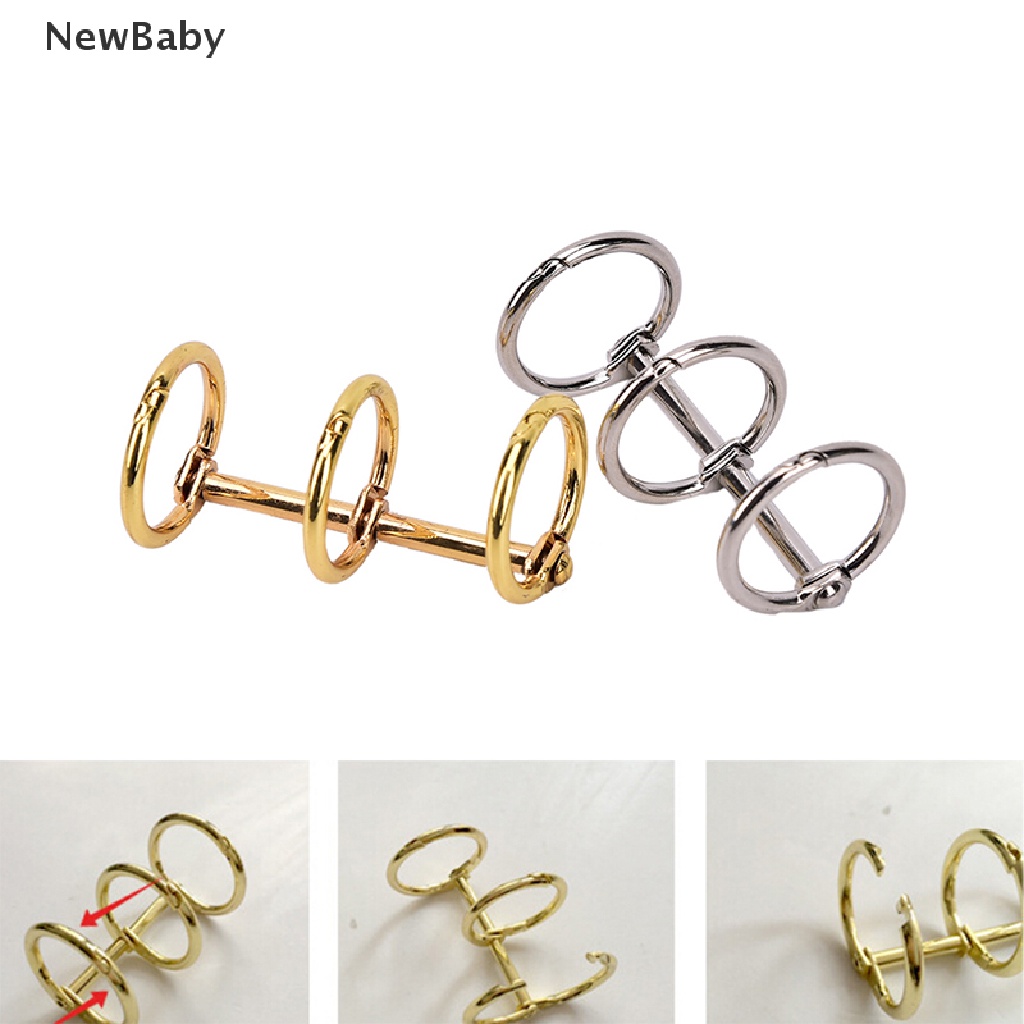 Newbaby 1pc Ring Binder Loose Leaf Bahan Metal