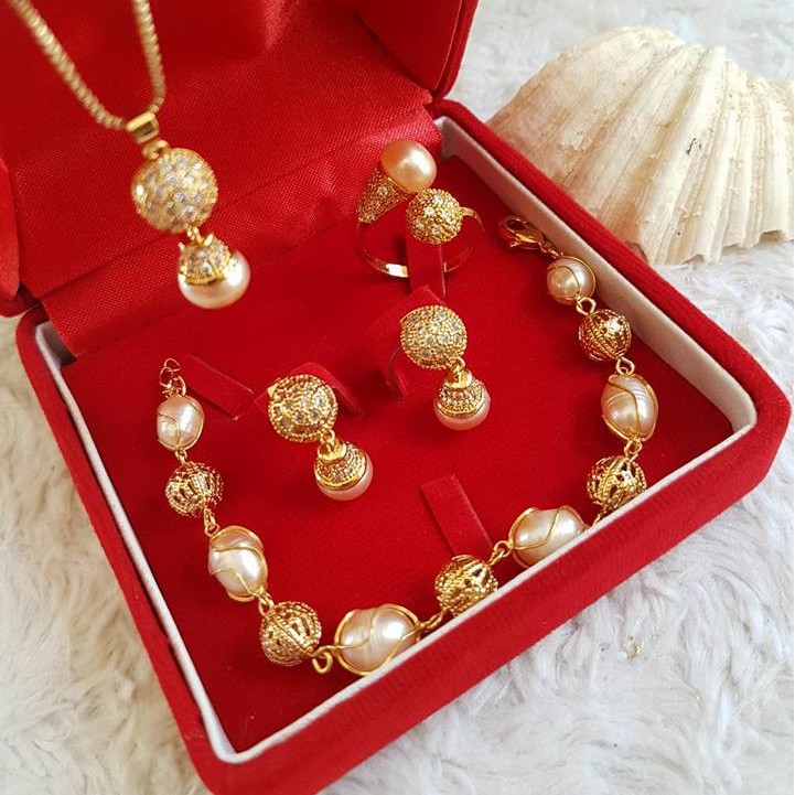 1 SET MUTIARA ASLI AIR TAWAR BERSERTIFIKAT, LOMBOK PEARL, KADO ULTAH ISTRI, HADIAH WANITA 7