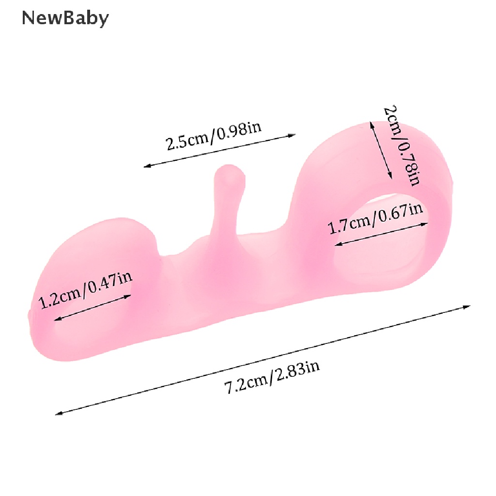 1 Pasang Alat Korektor / Pemisah Jari Kaki Bentuk Siput Untuk Pereda Sakit Bunion