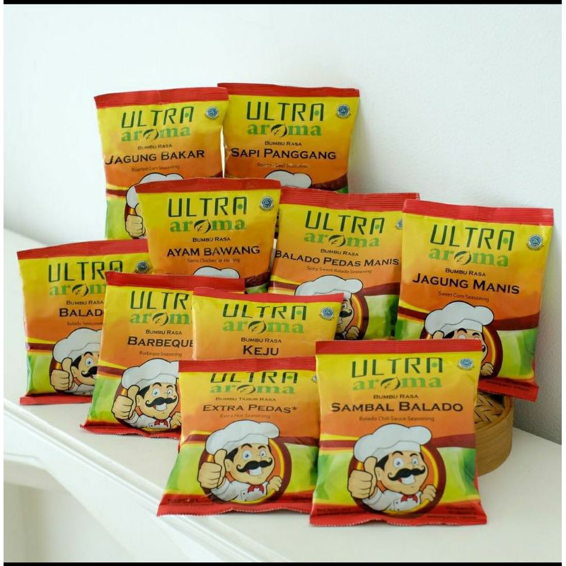 

Bumbu Tabur (Seasoning ) Ultra Aroma Tersedia 10 Varian Rasa