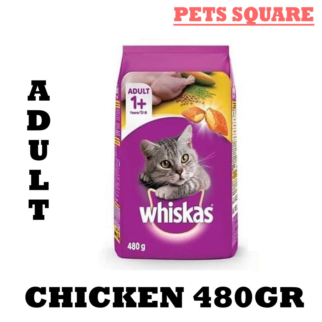 WHISKAS CHICKEN 480GR