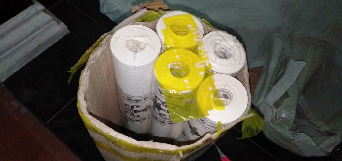 Wallpaper Dinding Vinyl Bertekstur, Timbul Dan Tebal - C285