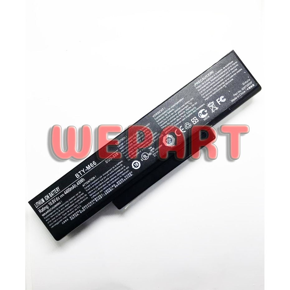 Baterai ORIGINAL Laptop Axioo MNC M740 M740BAT-3 M740BAT-6 M660NBAT-6 BTY-M66
